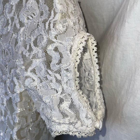 80’s Vintage Lingerie The Pleasure Company White Lace Beautiful Condition Size L - Picture 8 of 8